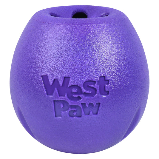 Purple West Paw Rumbl dog toy