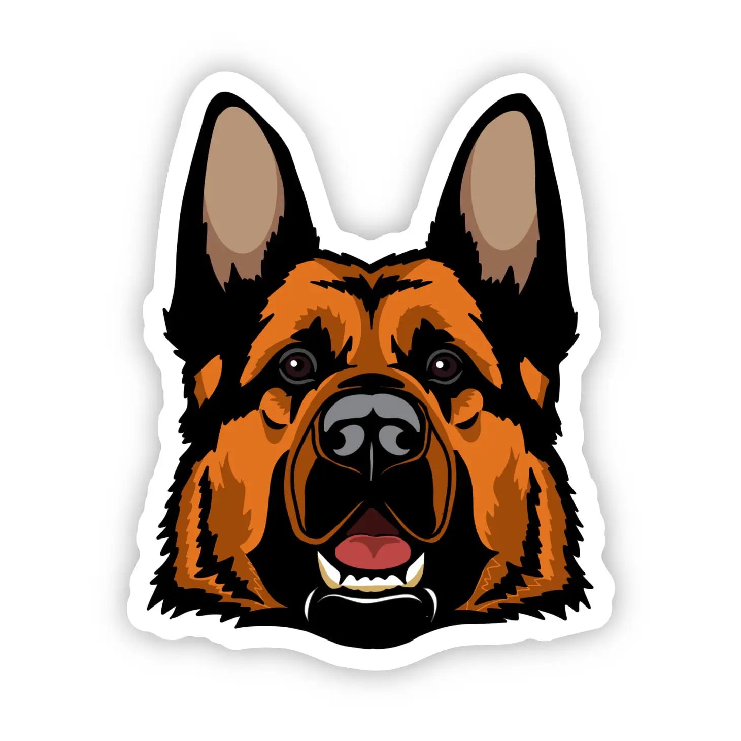 German Shepherd Dog Sticker The Crazy Dog Mom