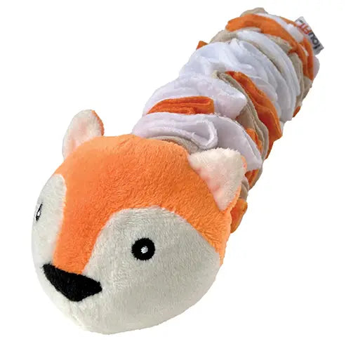Bright orange Fox Snuffle dog toy