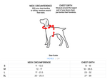 No-Pull Mesh Harness sizing guide and chart