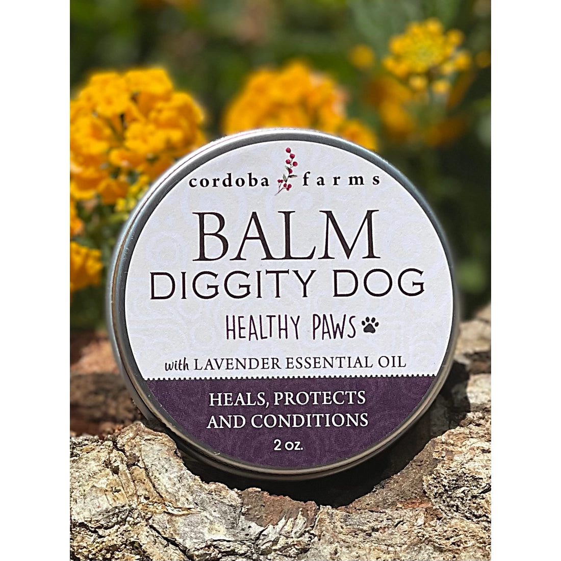 paw balm made with lavender essential oil