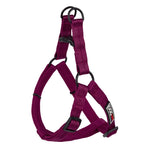 berry wine colored nylon dog harness