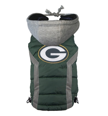 Green Bay Packer dog coat