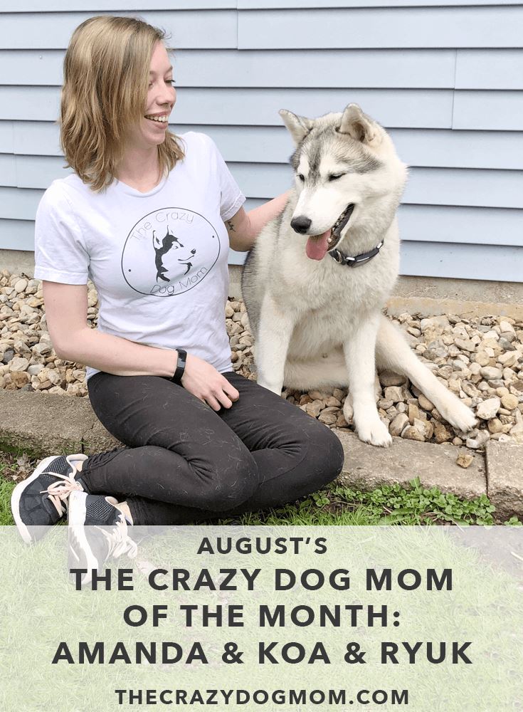 the crazy dog mom of the month Amanda Koa & Ryuk