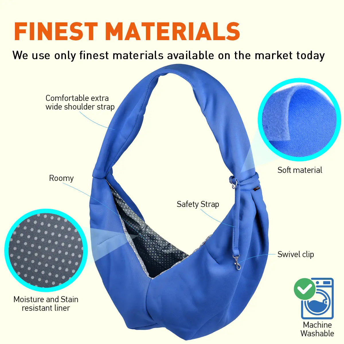 FINEST MATERIAL We use only finest materials available on the market today