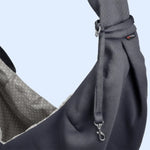 Close up of a gray Pet Sling 