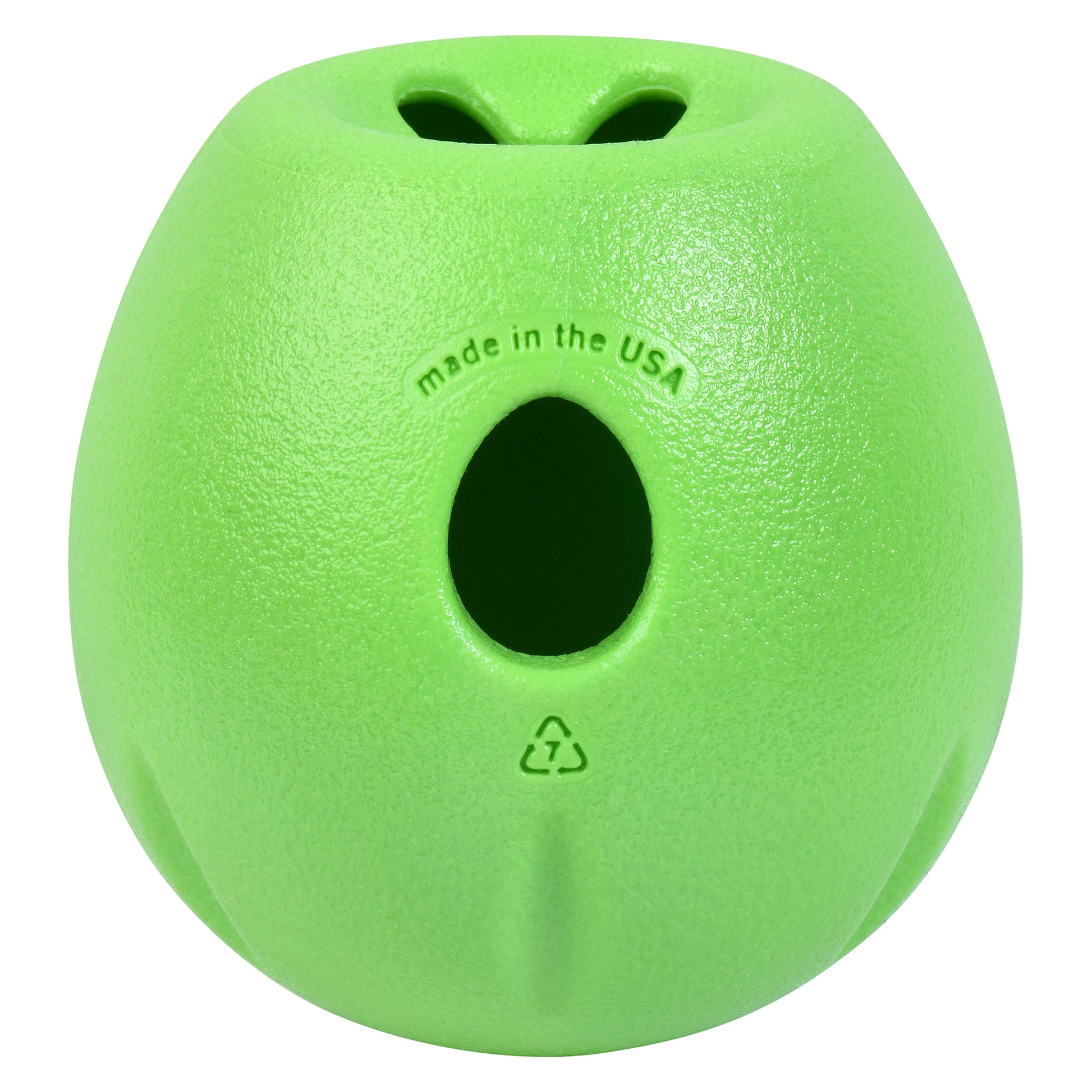Green West Paw Rumbl dog toy