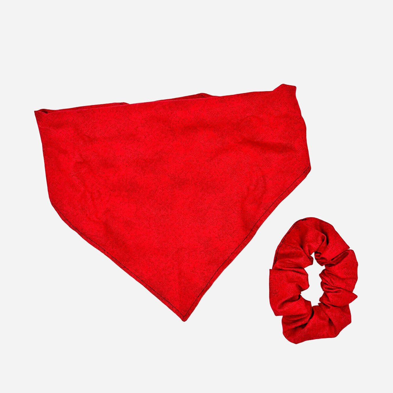 Vibrant Red Dog Bandana