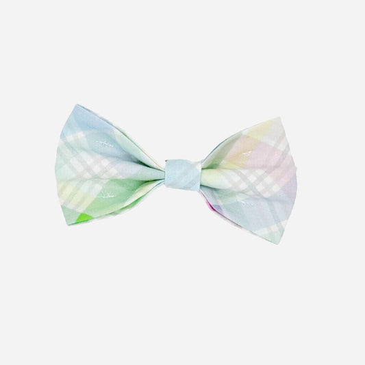 Pastel Plaid bow tie