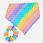 Rainbow Daydream Dog Bandana and Scrunchy