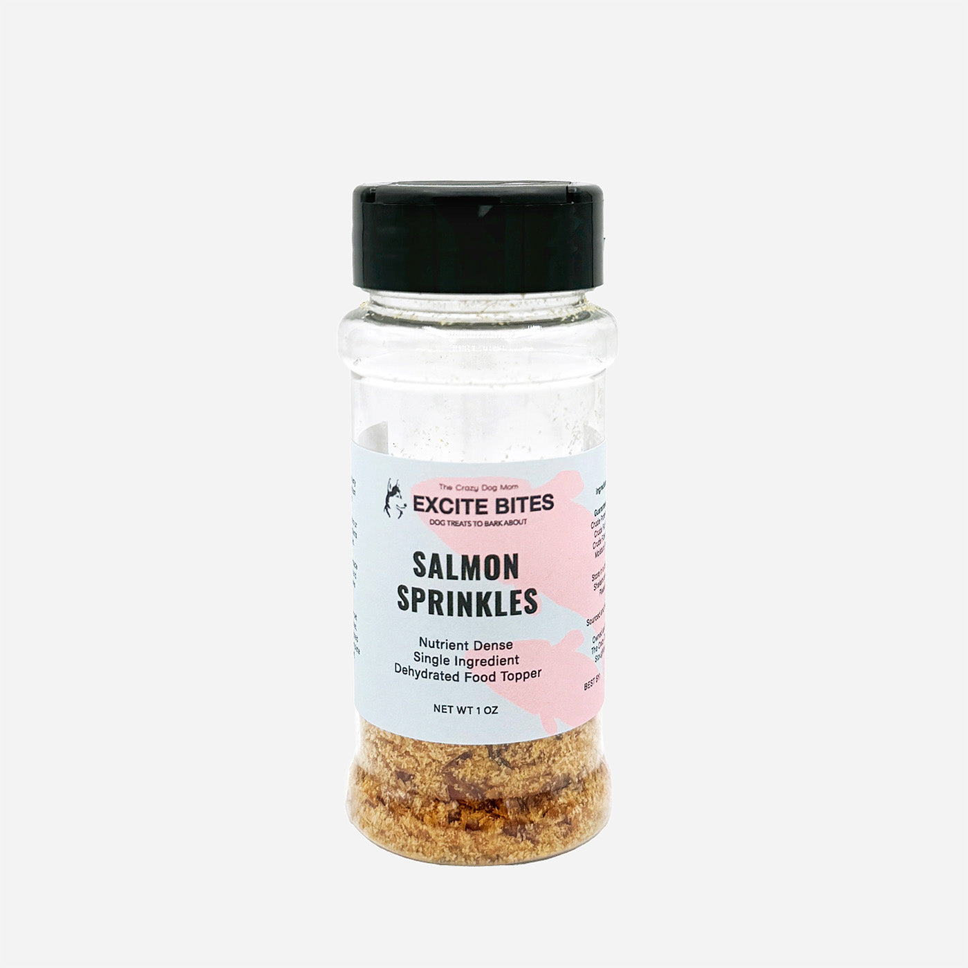 Salmon Sprinkles in a shaker container