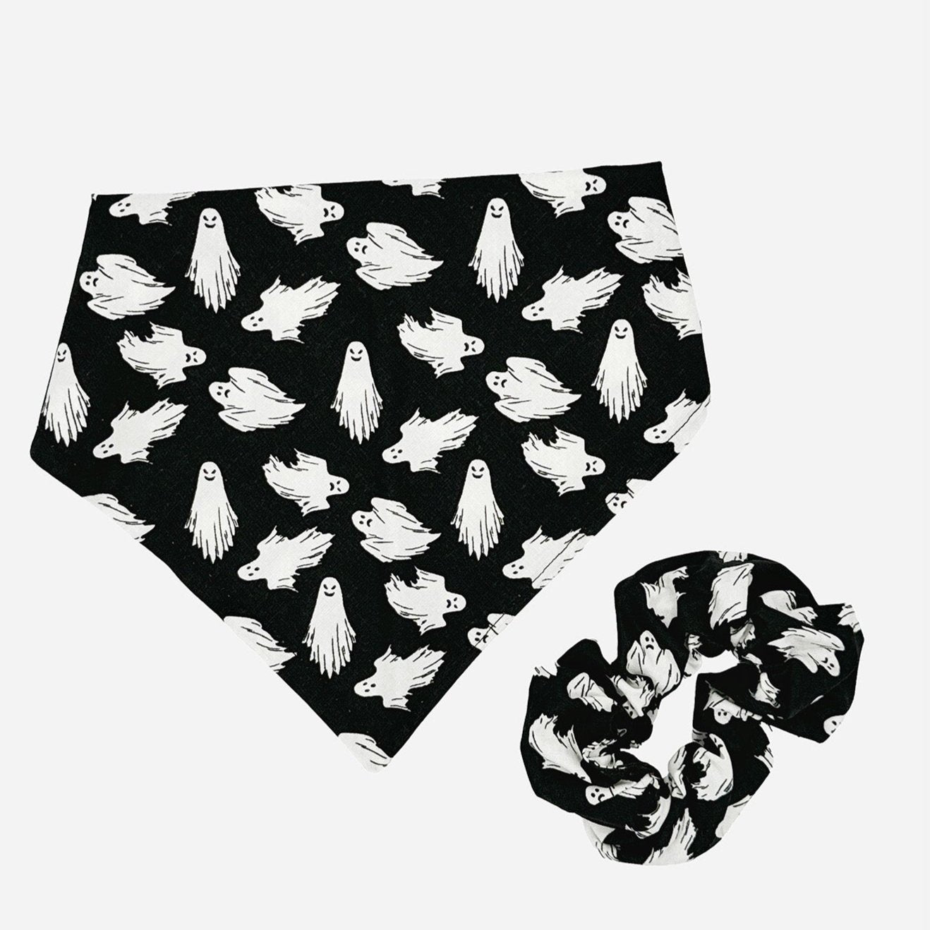 Glow in the Dark Ghosts Dog Bandana