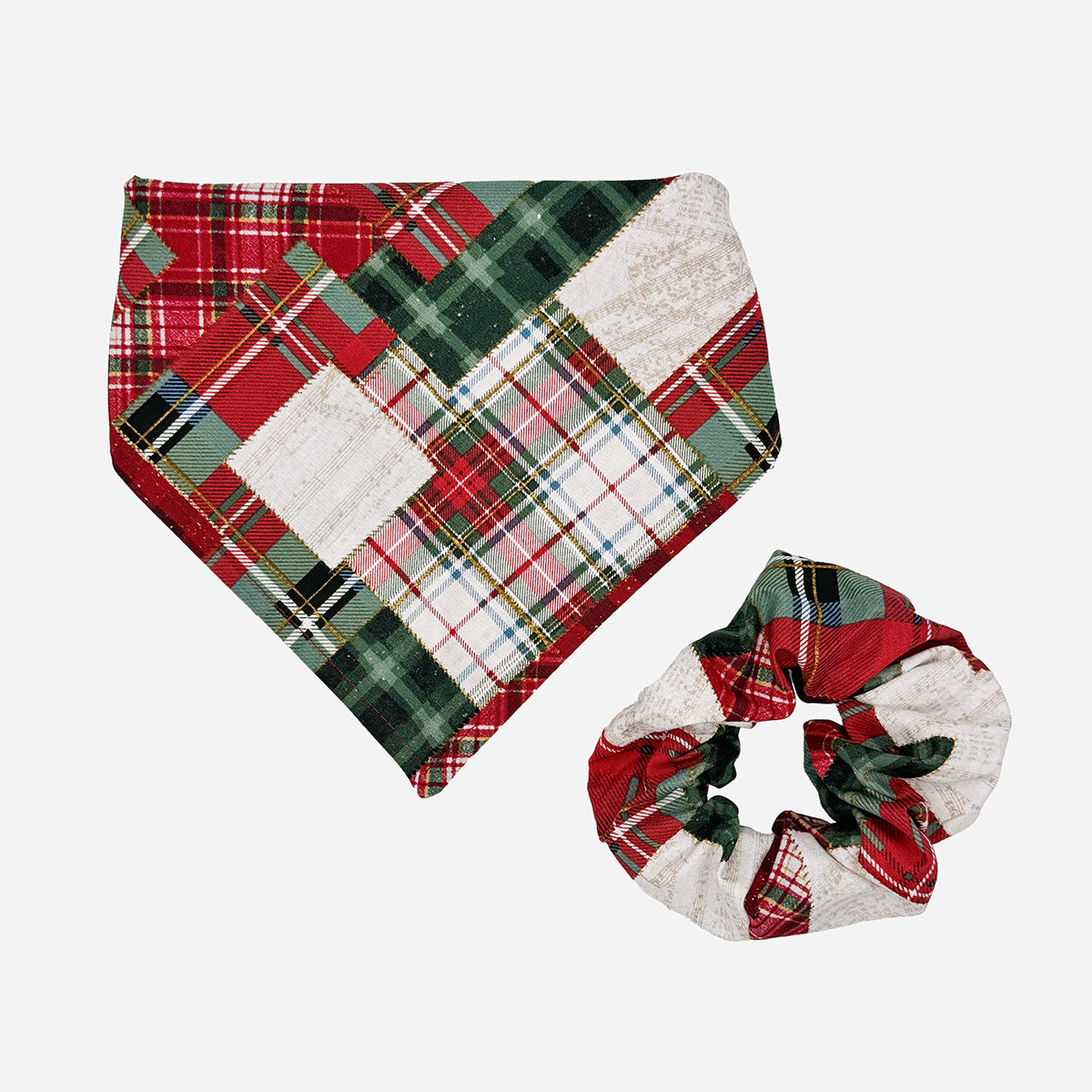 Christmas Patchwork Dog Bandana