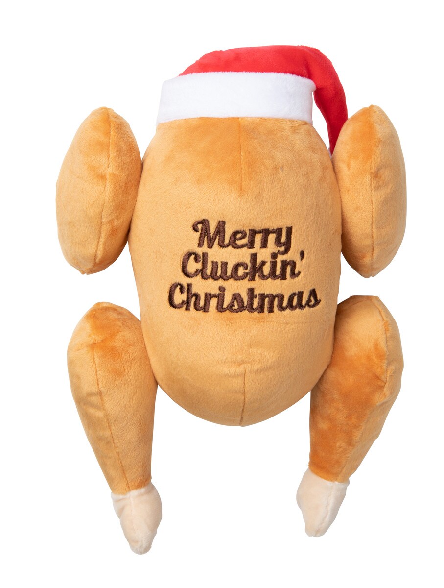 Merry Cluckin' Christmas Dog Toy