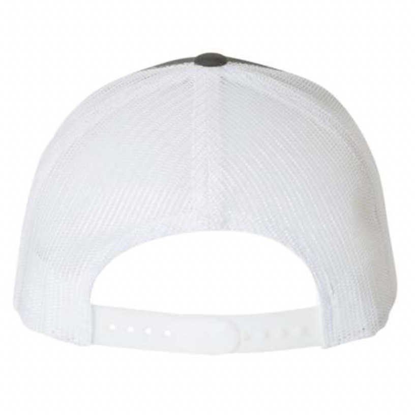 Rear view of the Dog Mom cap that shows the snap back