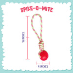 Spike-O-Mite Rope Dog Toy 16"x4"