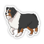 Isolated Australian Shepherd Vinyl sticker