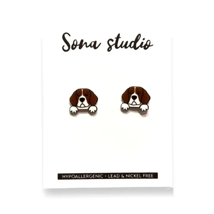 Beagle Earrings