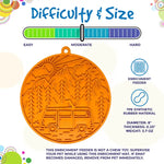 Difficulty & Size chart for the Camp Lick Mat