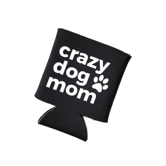 Black crazy dog mom can cozie