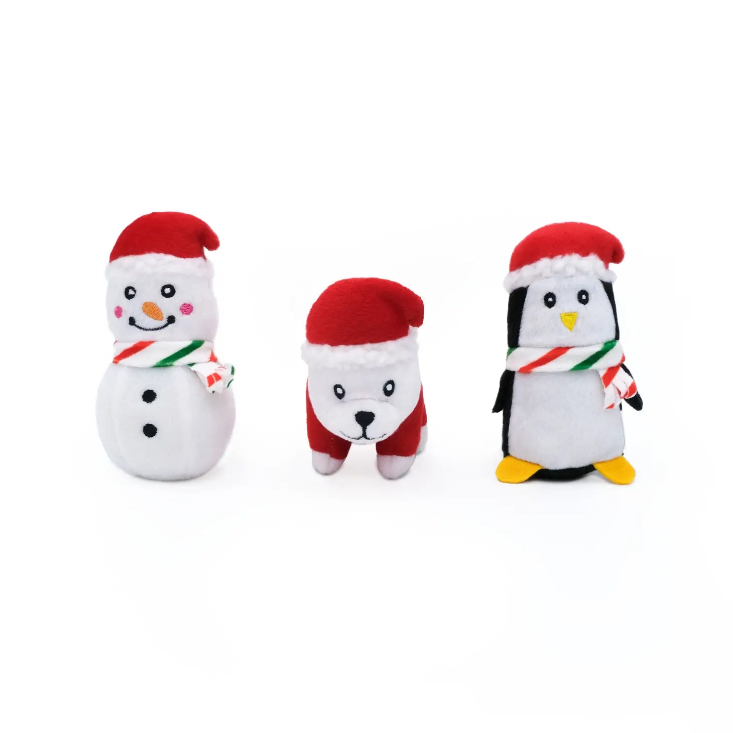 Festive Animal Minis Dog Toy Set