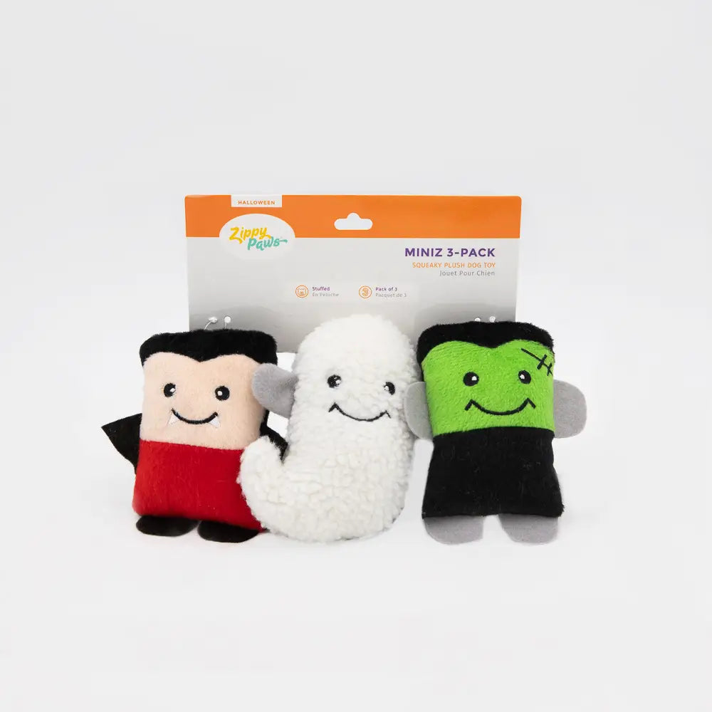 Halloween Mini Monsters Dog Toy Set