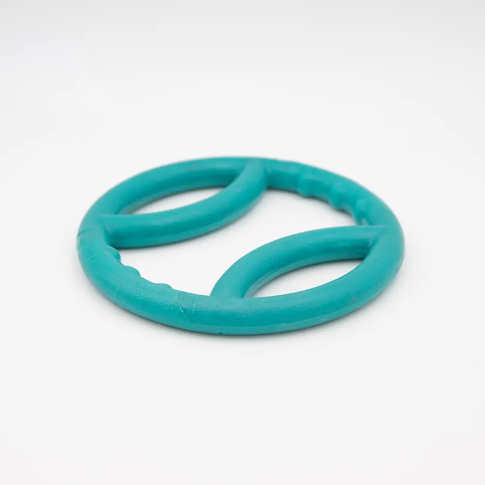 Blue Squeaky Tuff Ring Dog Toy