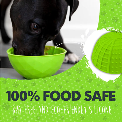 lick bowl is 100% food safe, BPA free, and eco friendly silicone
