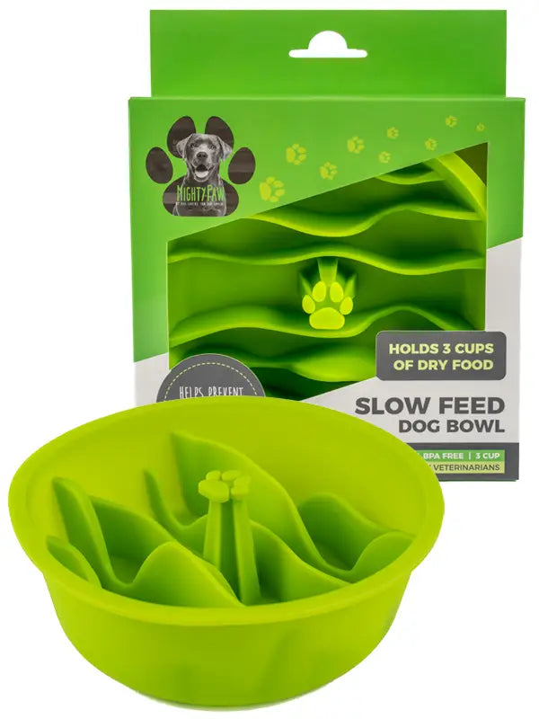 Silicone Slow Feed Bowl Insert and packaging