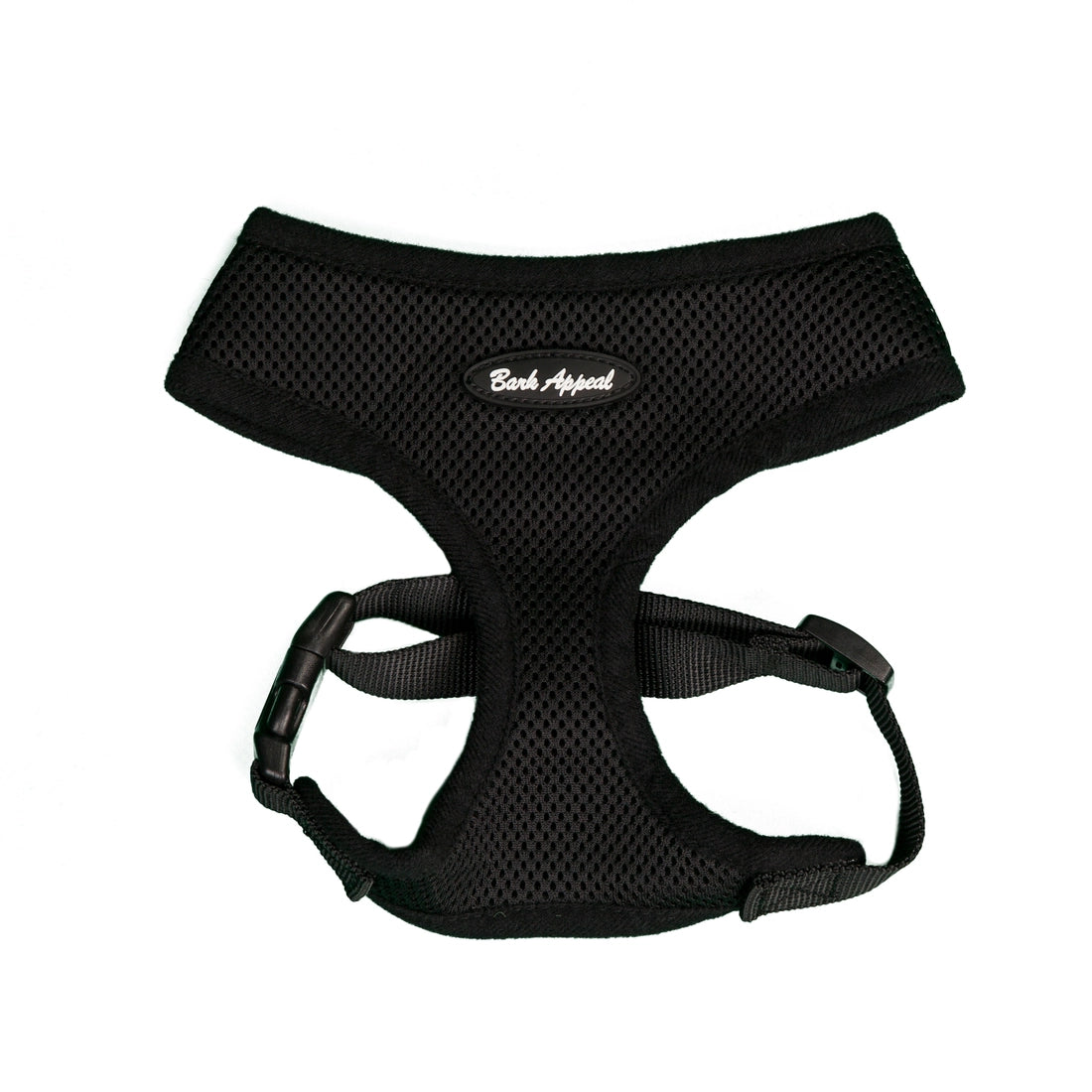black mesh dog harness