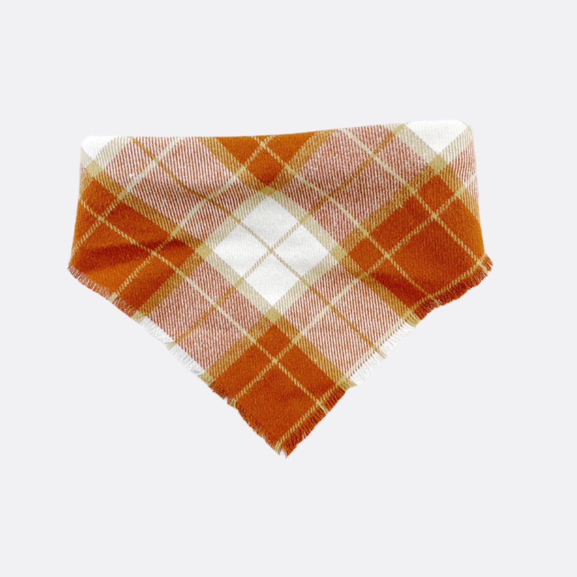 Rust Flannel Dog Bandana