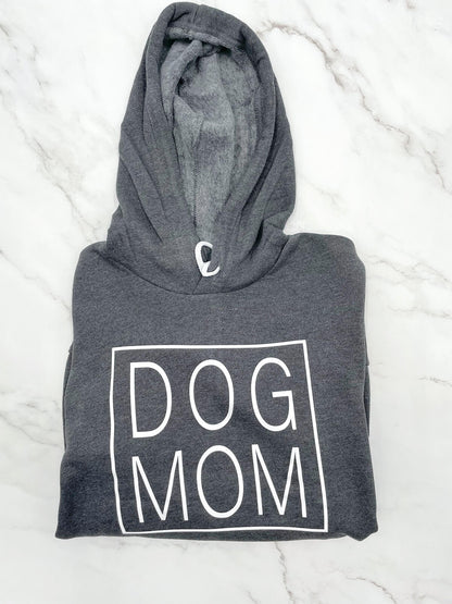dog mom boxed hoodie sweatshirt