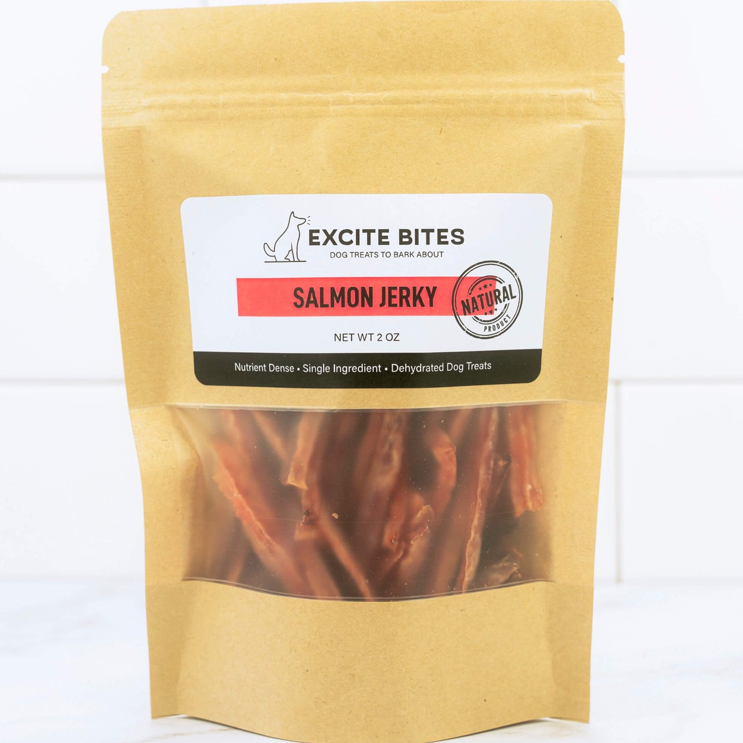 Salmon Jerky Excite Bites packaging