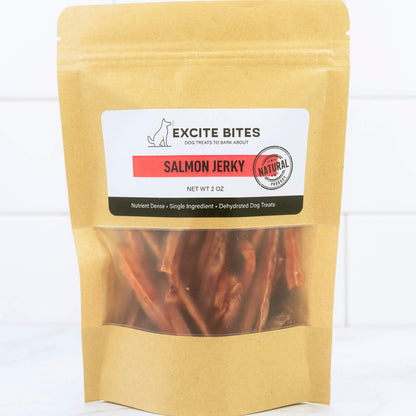 Salmon Jerky Excite Bites packaging