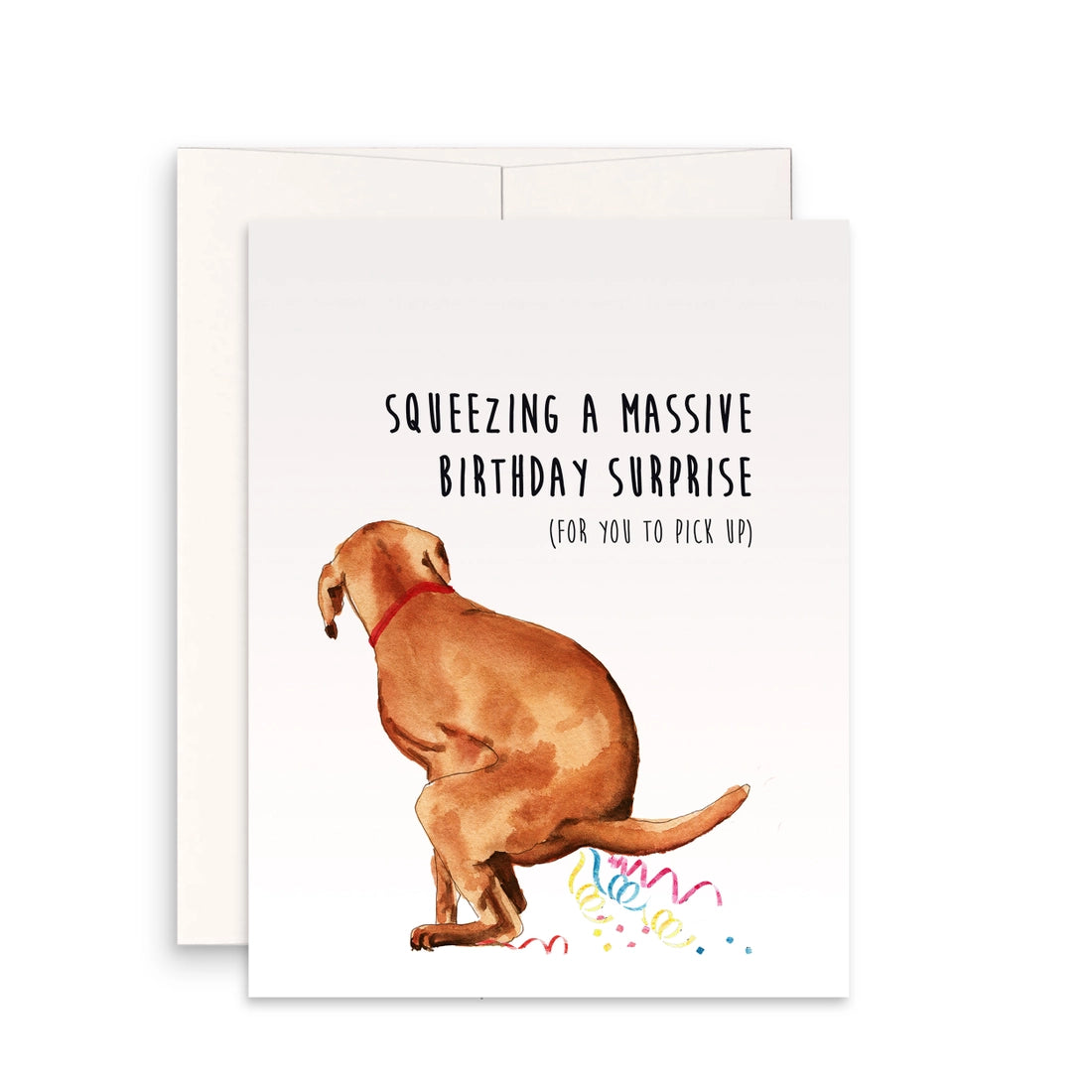 Naughty Dog Birthday Card