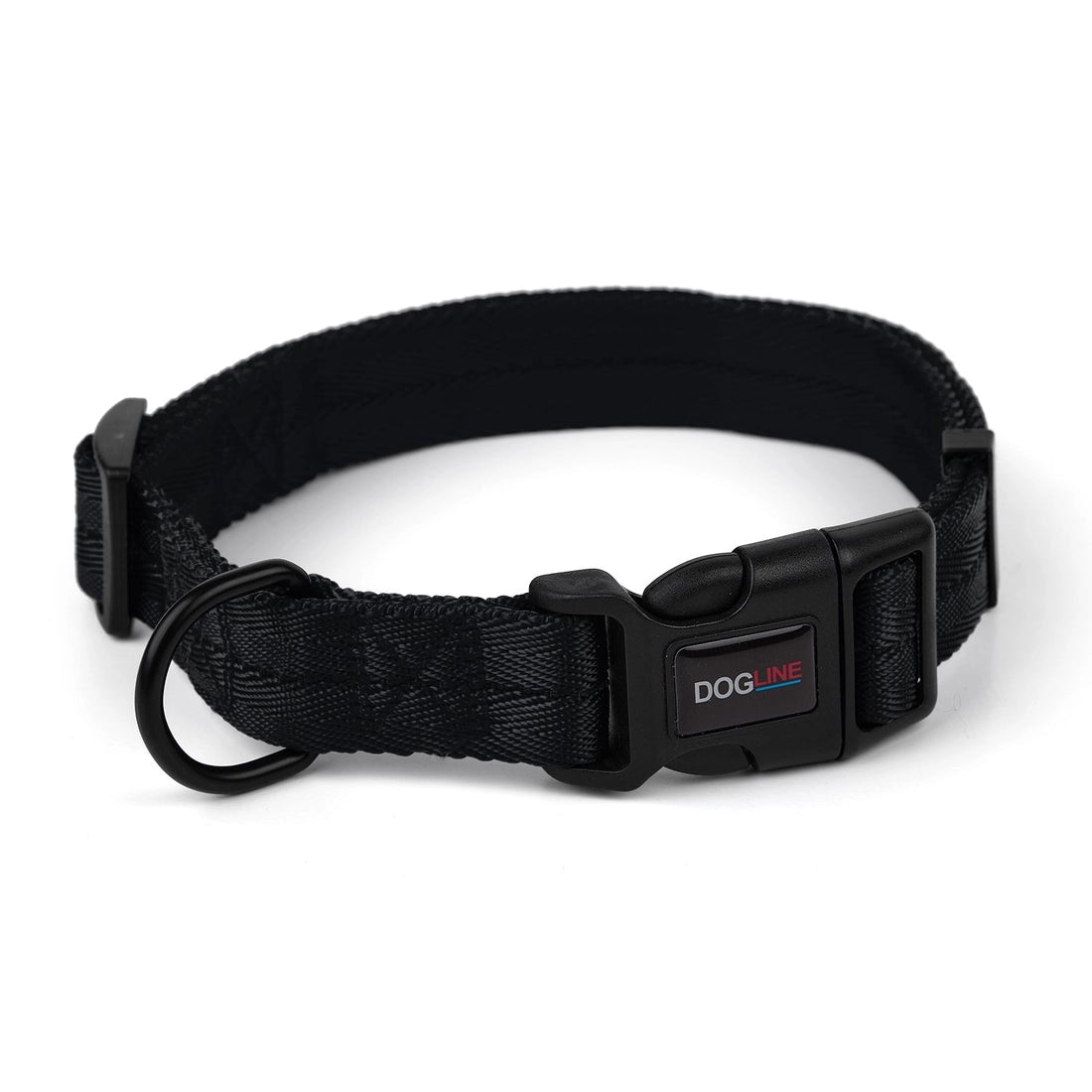 black nylon dog collar