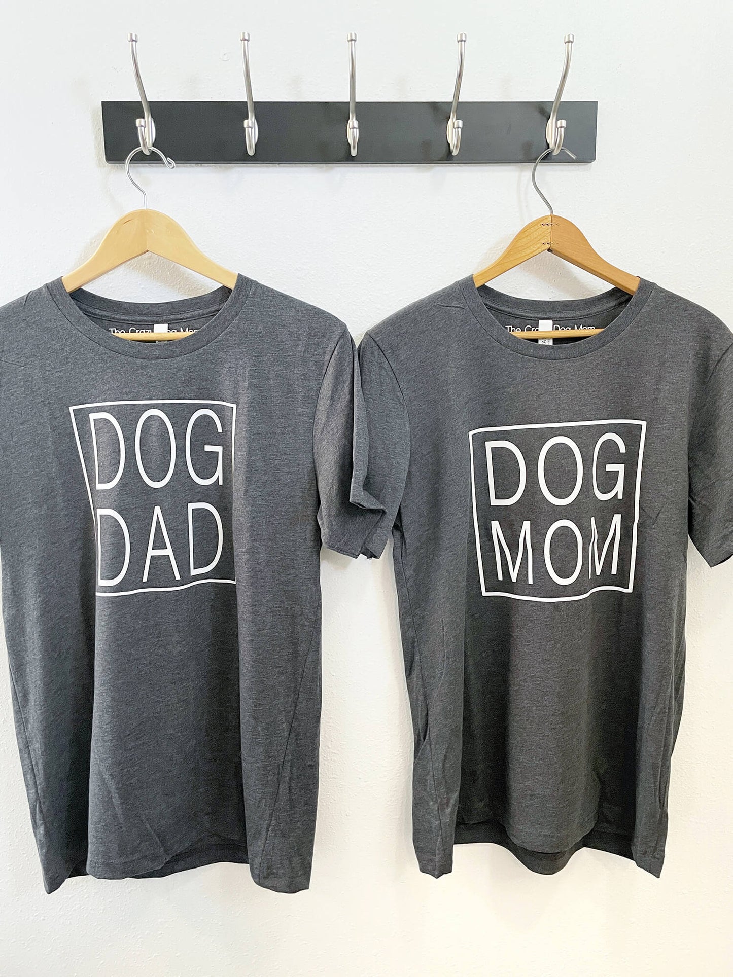 matching dog mom and dog dad t-shirt set