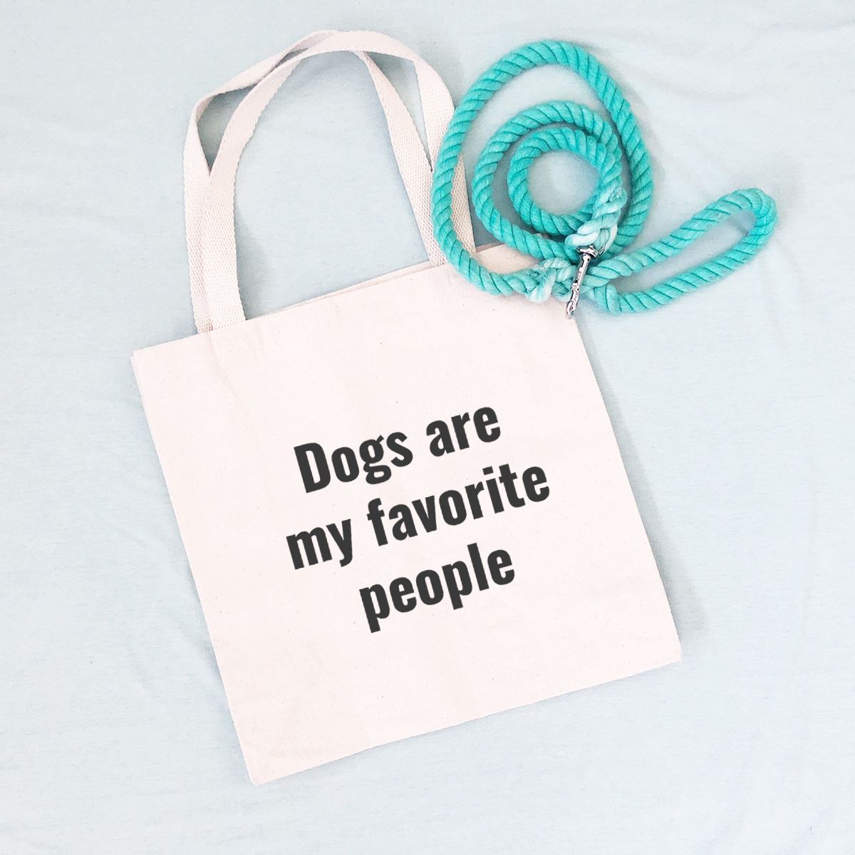 dog lover canvas tote