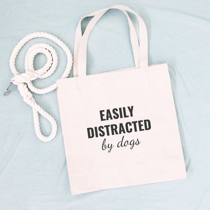 Easily Distracted by Dogs Tote Bag