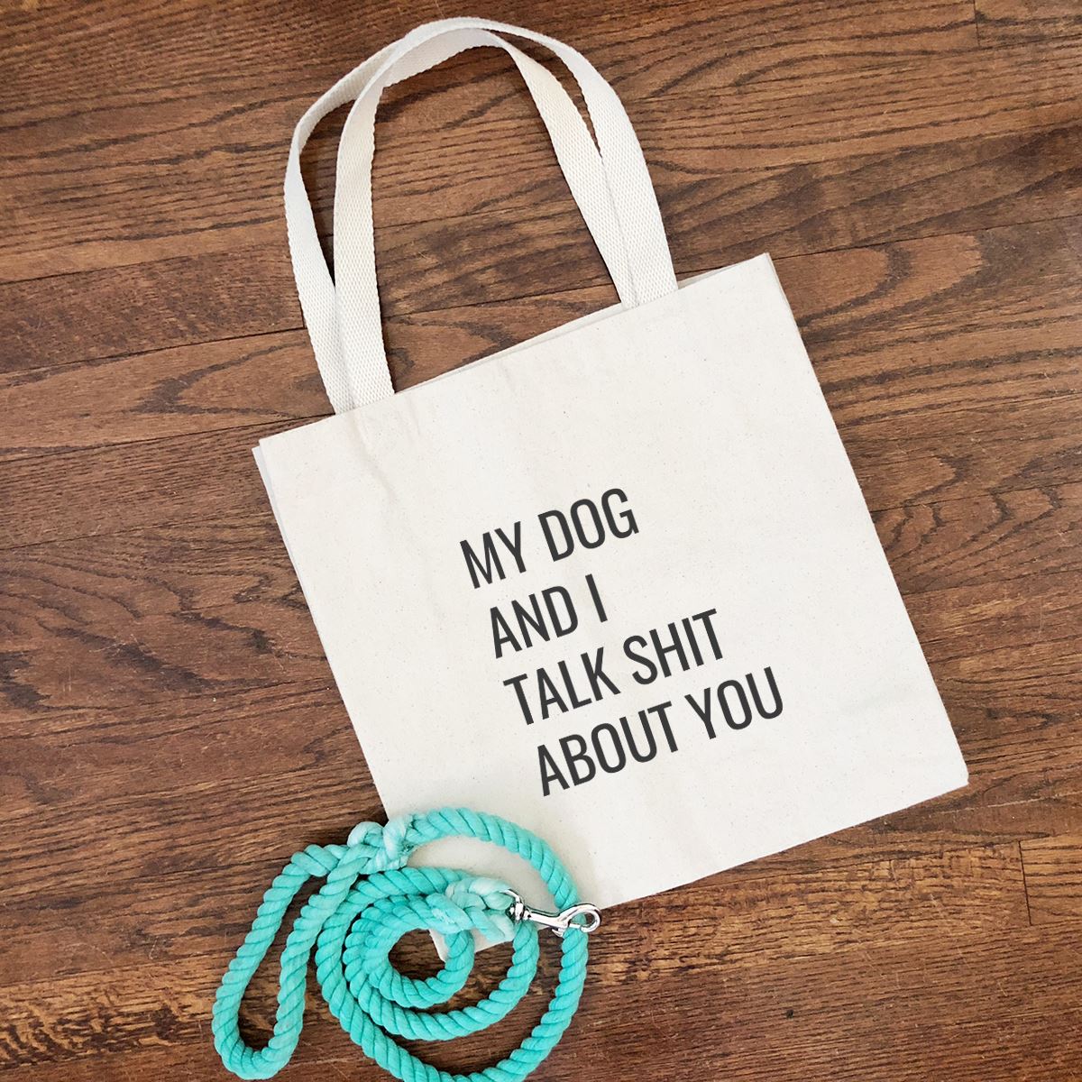 funny dog mom tote bag